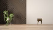 Curved Classic Grey Washed nightstand