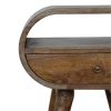 Grey Washed Circular nightstand