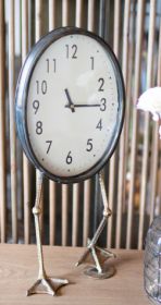TABLE CLOCK WITH DUCK FEET