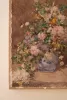 SET OF TWO CANVAS PAINT OVER PRINT FLOWERS