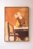FRAMED PAINTING - STILL LIFE TABLE & CHAIR