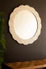 mirROUND FRAMED CAPIZ SHELL MIRROR #2