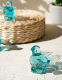 RECYCLED GLASS BIRD