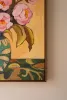 FRAMED PAINTING - PINK FLOWERS WITH BLUE VASE