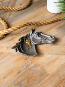 CAST IRON HORSE TRINKET DISH (MIN 4)