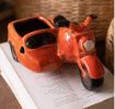 CERAMIC MOTORCYCLE WITH SIDECAR PLANTER (MIN 2)