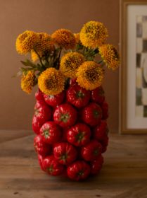 CERAMIC VASE - TOMATOES