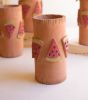 TALL CLAY WATERMELON VASE