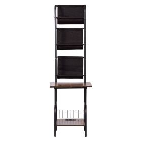 VEVOR Record Player Stand, 5 Tiers Tall Vinyl Record with Charging Station & USB Ports