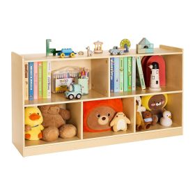 VEVOR Montessori Bookshelf, 45 in Width Toy Storage Organizer, 5-Section Kids Display Storage Cabinet, Daycare Furniture, Kids Bookshelf for Bedr