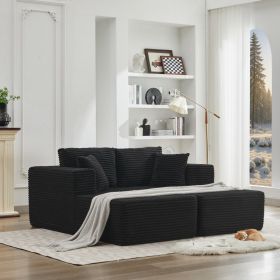 106" Cloud Sectional Couch Double Chaise Lounges(Single Seats not included),Deep Seat Modern Modular Sofa for Living Room,No Assembly Required