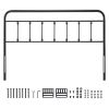 Metal Headboard, Queen Size Headboard with Adjustable Height, Metal Headboard for Queen Size Bed, W59.65 x H40.55 x D1.5 inches, Ideal for Bedroom