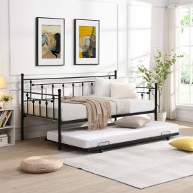 dDaybed with trundle, BLACK