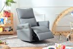 Power Swivel Rocker Recliner Chair for Adults, 270° Swivel Rocking Recliner Chair,Electric Small Recliners for Small Spaces