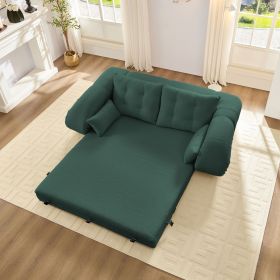 Human Dog Bed, Lazy Sofa Couch, 78.7" Multi-Functional Foldable Sofa Bed, 3-in-1 Teddy Fabric Foam-Filled Sleeper Sofa Bed for Living Room,Guest