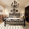 Full Size Bed Frame with Headboard, Heavy-Duty Bed Frame, No Box Spring Needed, Easy Assembly Black