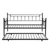 dDaybed with trundle, BLACK