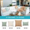 HGTV Curlicue Faux Fur Pillow Snowbound 22 x 22 inches