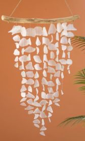 DRIFTWOOD AND SEAGLASS CHIME - CLEAR/FROSTED
