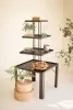 FOUR TIERED METAL SQUARE STORE DISPLAY