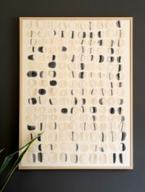 FRAMED ACRYLIC PAINTING - ABSTRACT