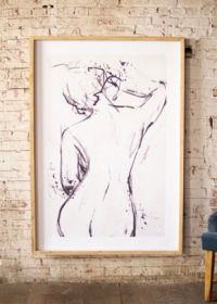 FRAMED NUDE PRINT