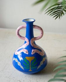 CERAMIC SNAKE VASE