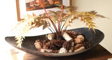 LARGE OVAL IRON BOWL