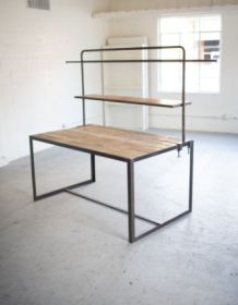 RECYCLED WOOD TABLE TOP ACCESSORY FOR SET OF NINE DISPLAY