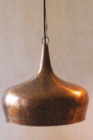 TEAR DROP PENDANT LIGHT - RUSTIC FINISH