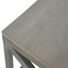 Industrial Cross Metal Oatmeal Coffee Table