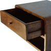 Chestnut Curve Floating nightstand