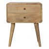 Curved Oak-ish nightstand