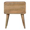 Curved Oak-ish nightstand