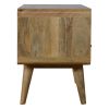Curved Oak-ish Media Unit