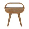 Circular Open Slot nightstand
