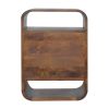 Chestnut Curve 2 Drawer nightstand