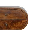 Chestnut Circular nightstand