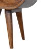 Chestnut Circular nightstand