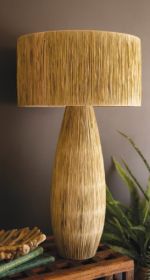 RAFFIA TABLE LAMP WITH SHADE