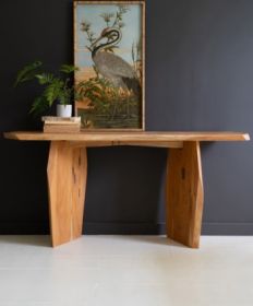 RECYCLED WOOD CONSOLE TABLE