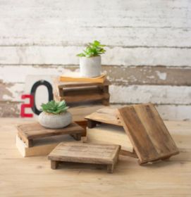 REPURPOSED RECTANGLE WOODEN RISER