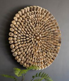ROUND DRIFTWOOD WALL ART