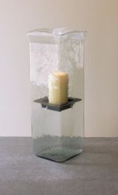 SQUARE CANDLE HURRICANE - LARGE