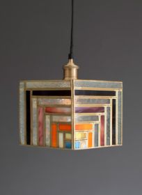 STAINED GLASS PENDANT LAMP #2