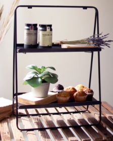 TWO TIERED RECTANGLE DISPLAY RACK