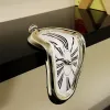 1pc, Surreal Melted Twisted Roman Numeral Wall Clocks