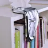1pc, Surreal Melted Twisted Roman Numeral Wall Clocks