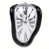 1pc, Surreal Melted Twisted Roman Numeral Wall Clocks
