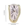 1pc, Surreal Melted Twisted Roman Numeral Wall Clocks
